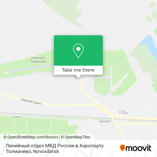Линейный отдел МВД России в Аэропорту Толмачёво map