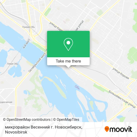 микрорайон Весенний г. Новосибирск map