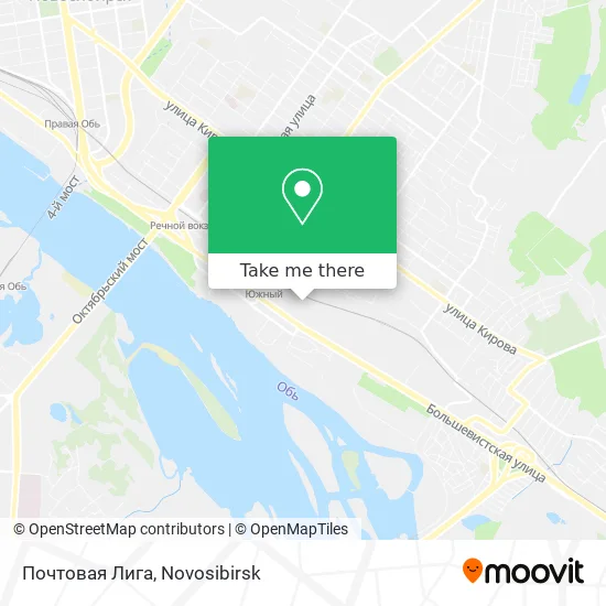 Почтовая Лига map