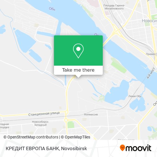 КРЕДИТ ЕВРОПА БАНК map