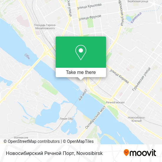 Новосибирский Речной Порт map