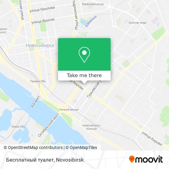Бесплатный туалет map