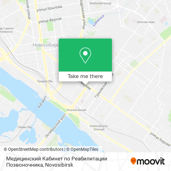 Медицинский Кабинет по Реабилитации Позвоночника map