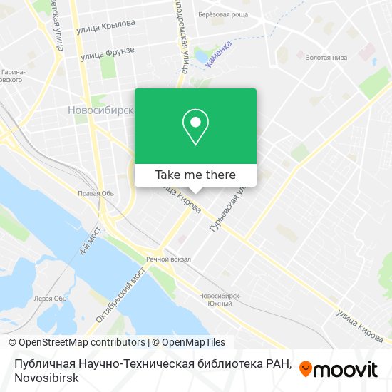 Публичная Научно-Техническая библиотека РАН map