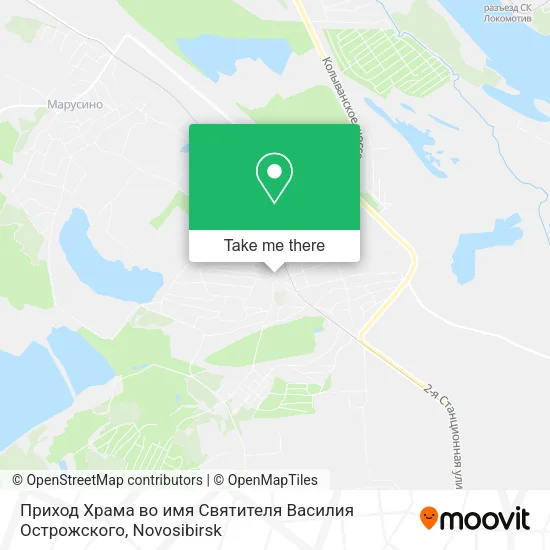 Приход Храма во имя Святителя Василия Острожского map