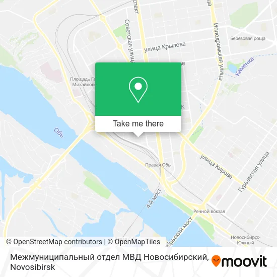 Межмуниципальный отдел МВД Новосибирский map