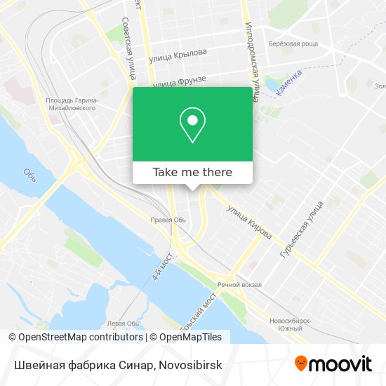 Швейная фабрика Синар map