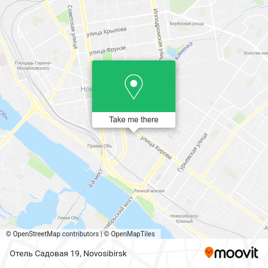 Отель Садовая 19 map