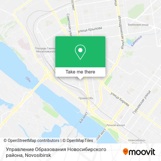 Управление Образования Новосибирского района map