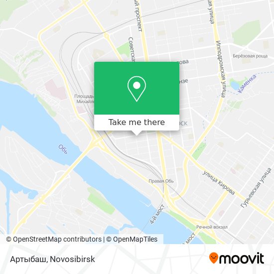 Артыбаш map