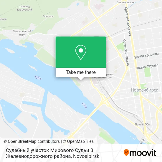 Судебный участок Мирового Судьи 3 Железнодорожного района map