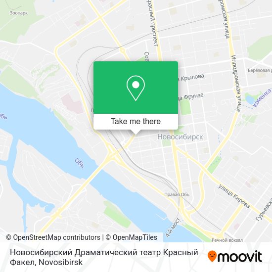 Новосибирский Драматический театр Красный Факел map
