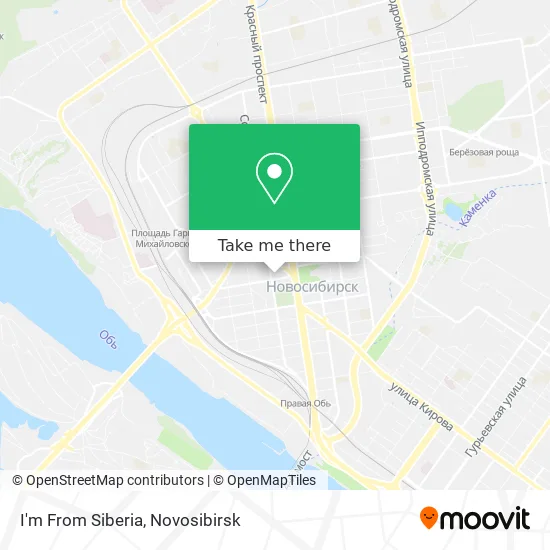 I'm From Siberia map