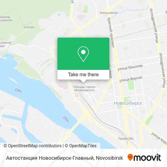 Автостанция Новосибирск-Главный map