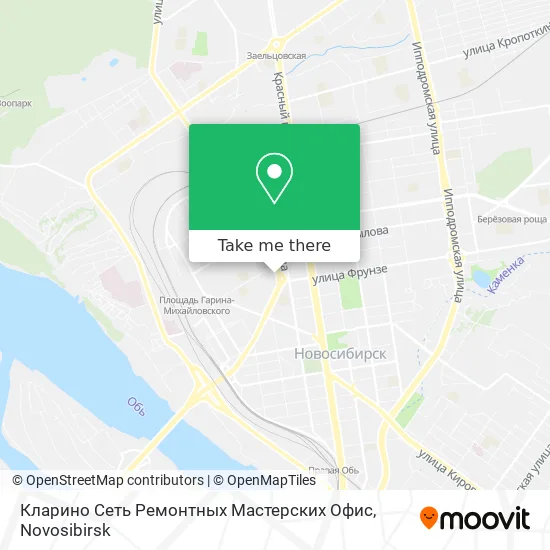 Кларино Сеть Ремонтных Мастерских Офис map