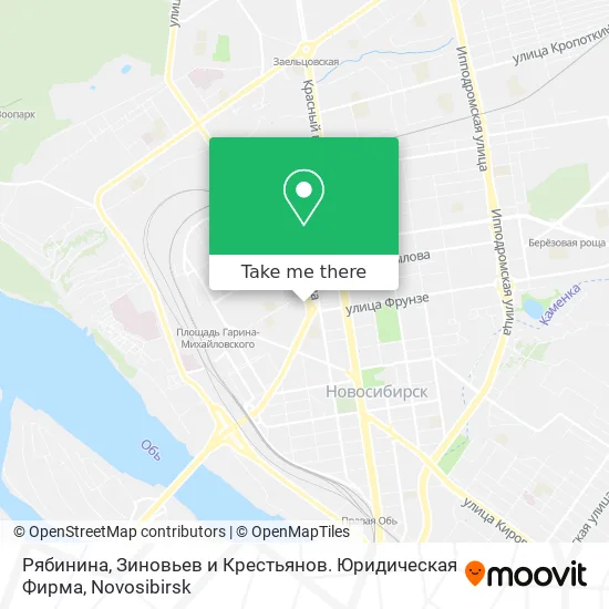 Рябинина, Зиновьев и Крестьянов. Юридическая Фирма map