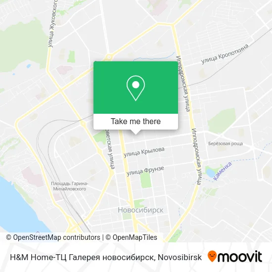 H&M Home-ТЦ Галерея новосибирск map