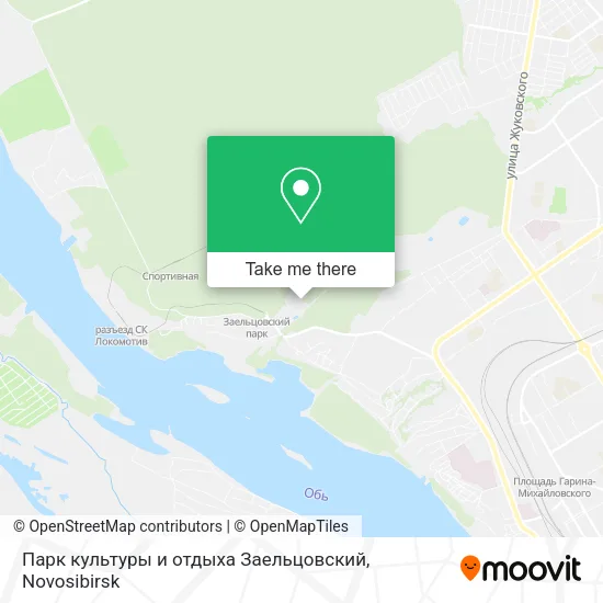 Парк культуры и отдыха Заельцовский map