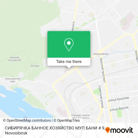 СИБИРЯЧКА БАННОЕ ХОЗЯЙСТВО МУП БАНИ # 9 map