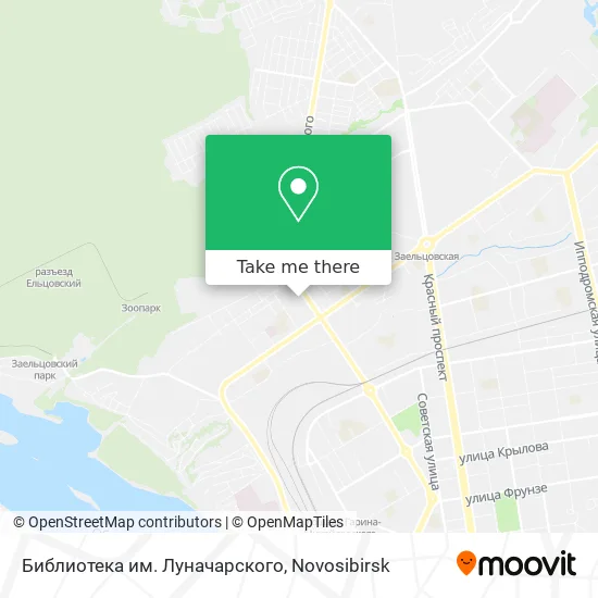 Библиотека им. Луначарского map