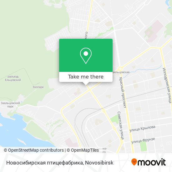 Новосибирская птицефабрика map