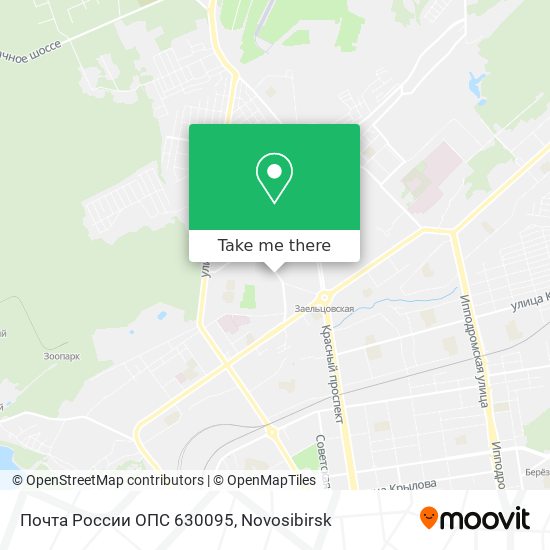 Почта России ОПС 630095 map