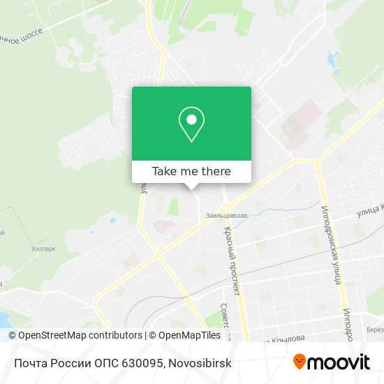Почта России ОПС 630095 map