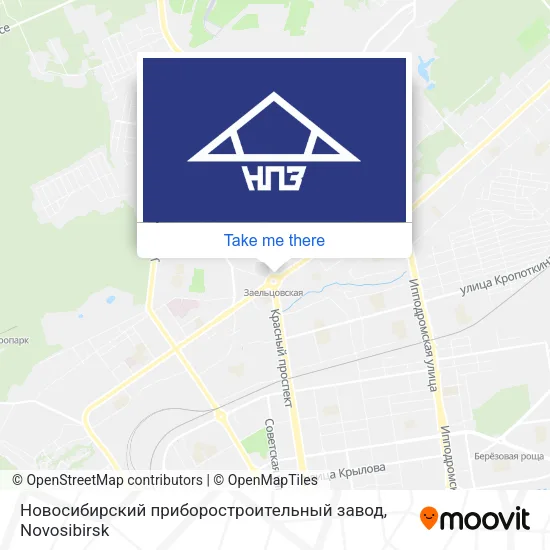 Новосибирский приборостроительный завод map