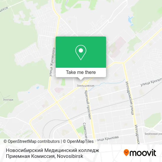 Новосибирский Медицинский колледж Приемная Комиссия map