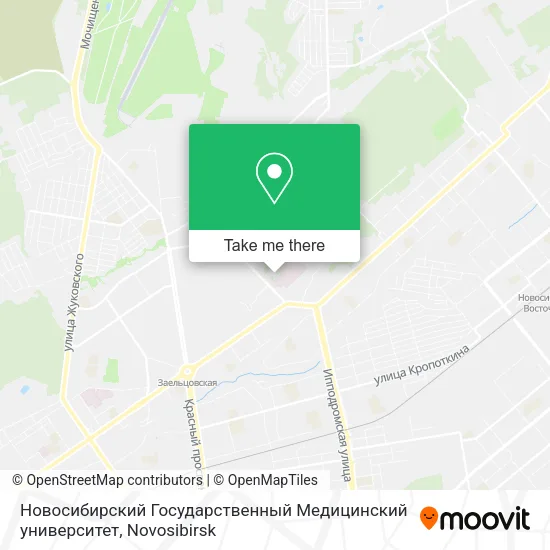 Новосибирский Государственный Медицинский университет map