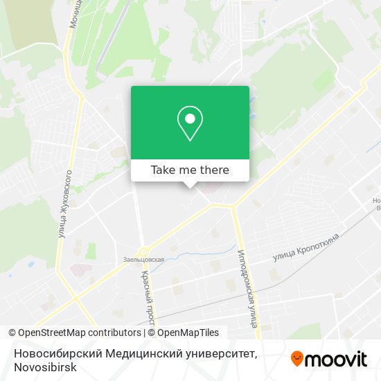 Новосибирский Медицинский университет map