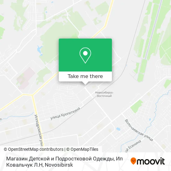 Магазин Детской и Подростковой Одежды, Ип Ковальчук Л.Н map