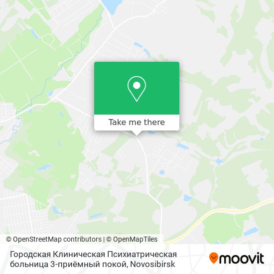 Городская Клиническая Психиатрическая больница 3-приёмный покой map