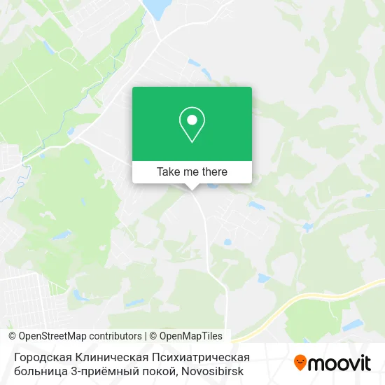 Городская Клиническая Психиатрическая больница 3-приёмный покой map