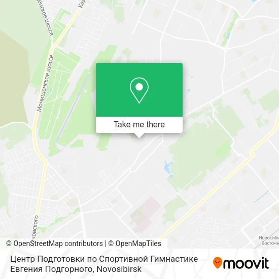 Центр Подготовки по Спортивной Гимнастике Евгения Подгорного map