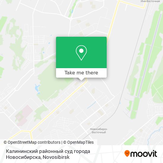 Калининский районный суд города Новосибирска map