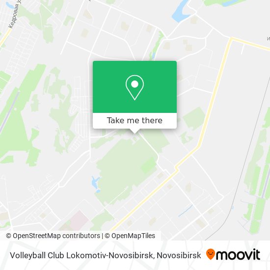 Volleyball Club Lokomotiv-Novosibirsk map