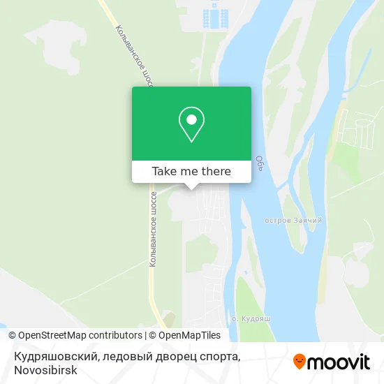Кудряшовский, ледовый дворец спорта map