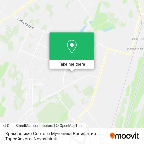 Храм во имя Святого Мученика Вонифатия Тарсийского map