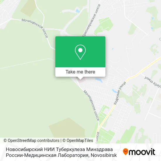 Новосибирский НИИ Туберкулеза Минздрава России-Медицинская Лаборатория map