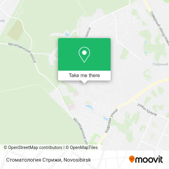 Стоматология Стрижи map