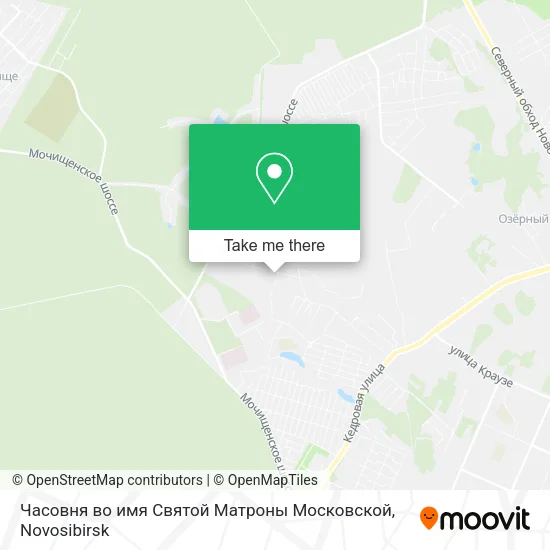 Часовня во имя Святой Матроны Московской map