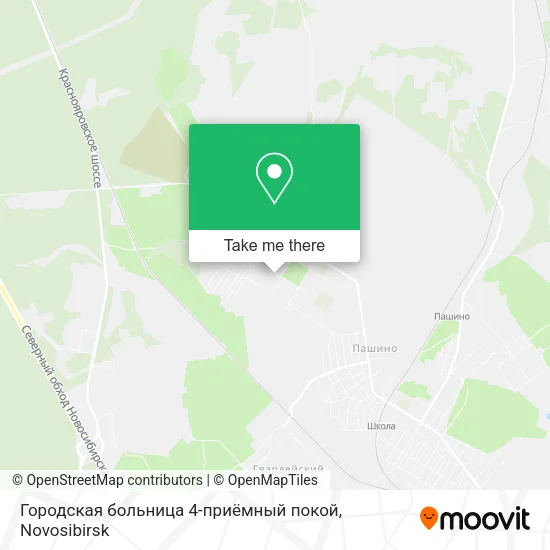 Городская больница 4-приёмный покой map