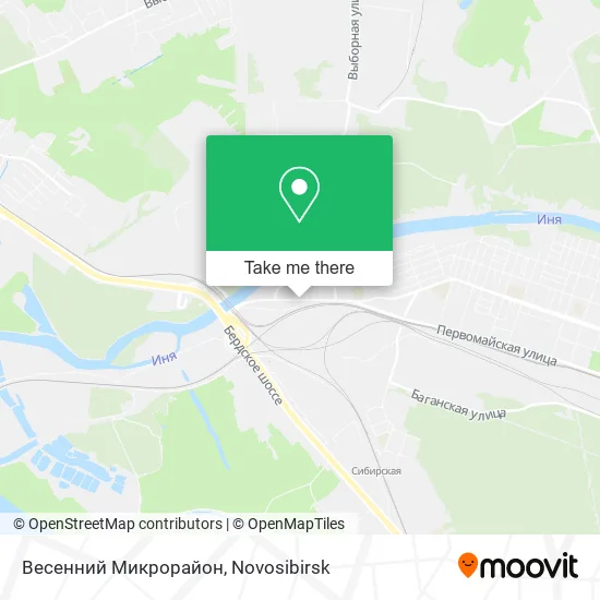 Весенний Микрорайон map