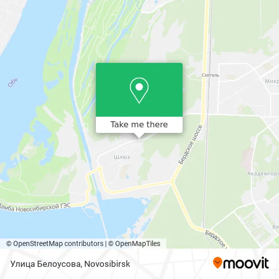 Улица Белоусова map