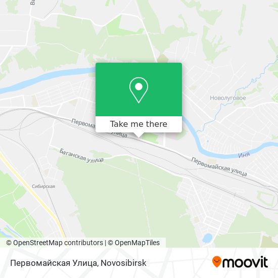 Первомайская Улица map