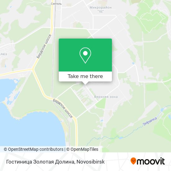 Гостиница Золотая Долина map
