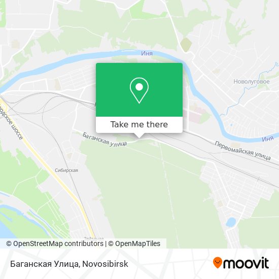 Баганская Улица map