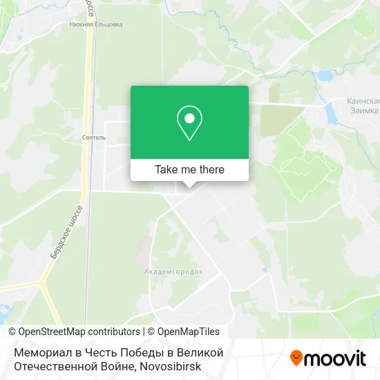 Мемориал в Честь Победы в Великой Отечественной Войне map