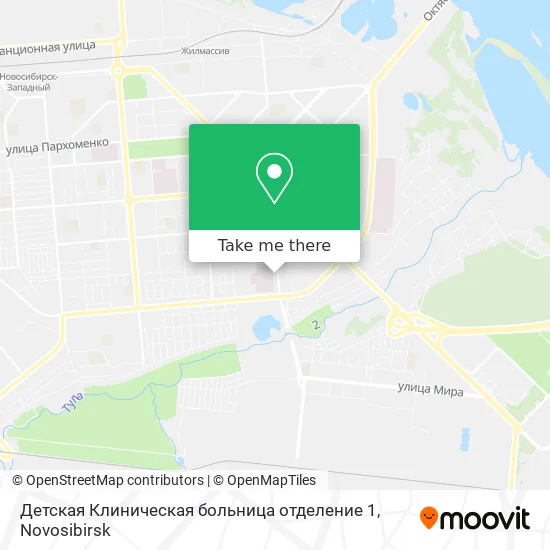 Детская Клиническая больница отделение 1 map